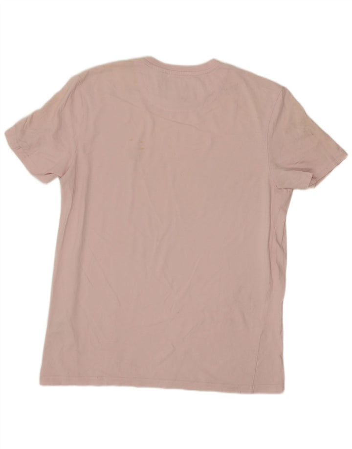 T-shirt da uomo LYLE & SCOTT Top in cotone rosa medio