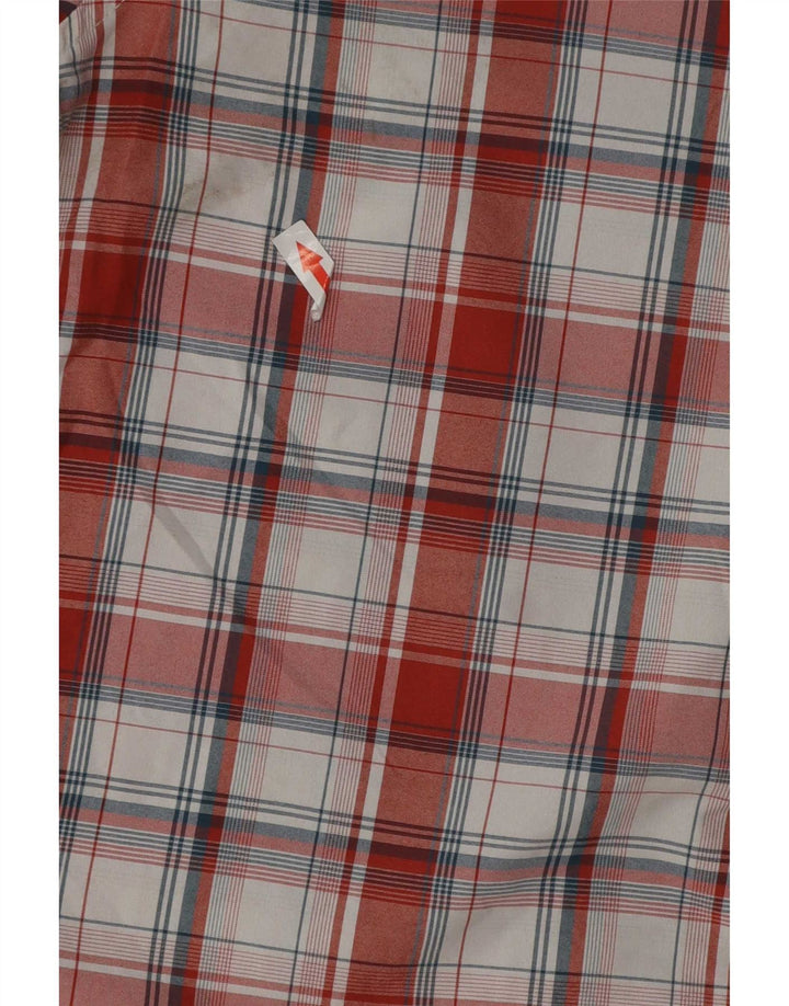 Camicia a maniche corte da uomo Rohan a quadri rossi piccoli in poliammide
