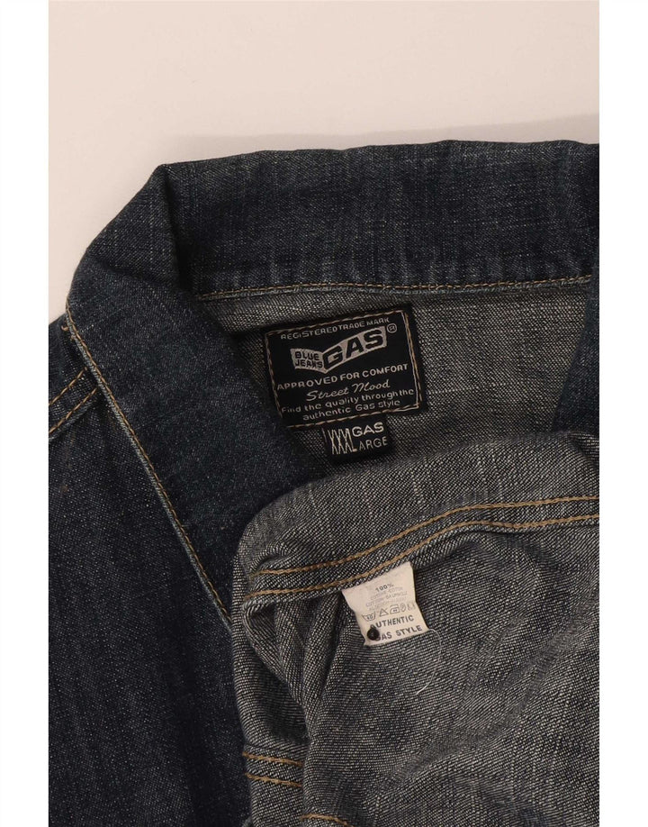 Giacca di jeans da uomo Gas UK 46 3XL Cotone blu navy