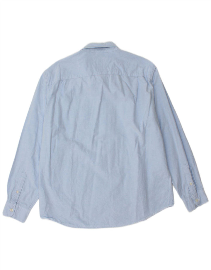 AMERICAN EAGLE Camicia da uomo vestibilità classica grande in cotone blu