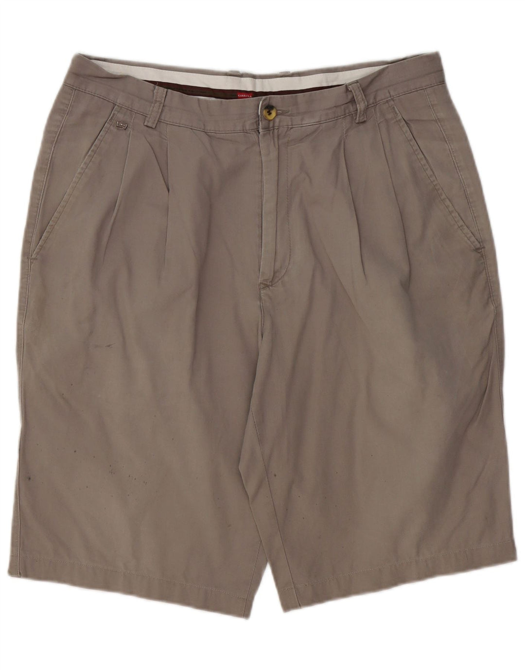 Pantaloncini chino con pegging da uomo CARRERA W36 Large in cotone grigio