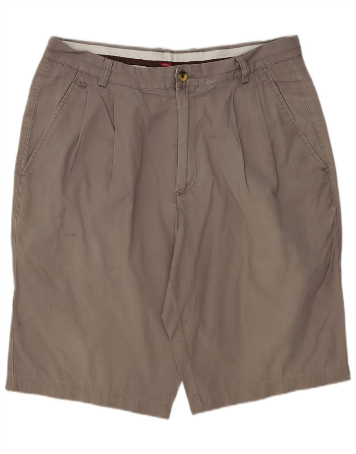 Pantaloncini chino con pegging da uomo CARRERA W36 Large in cotone grigio