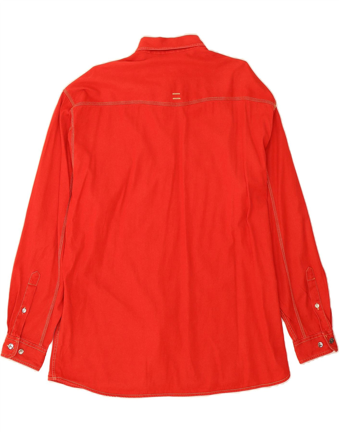 JACQUE BRITT Mens Denim Shirt Size 16 41 Large Red Vintage Jacque Britt and Second-Hand Jacque Britt from Messina Hembry 