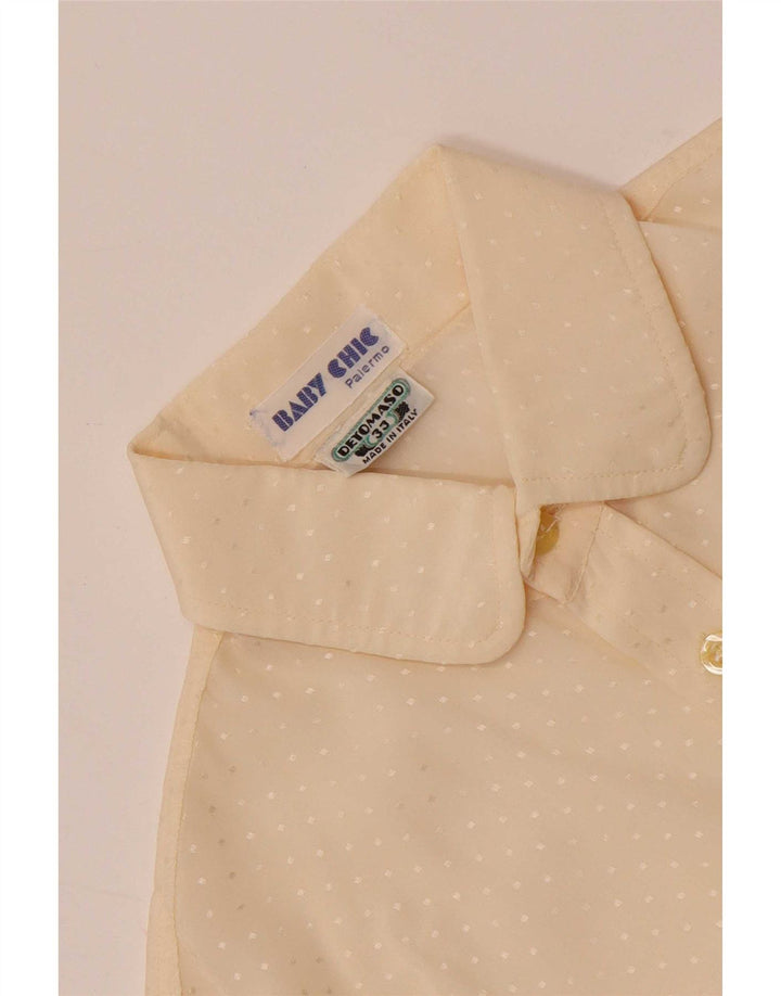 Camicia Vintage Bambino 7-8 Anni Bianco Sporco Maculato