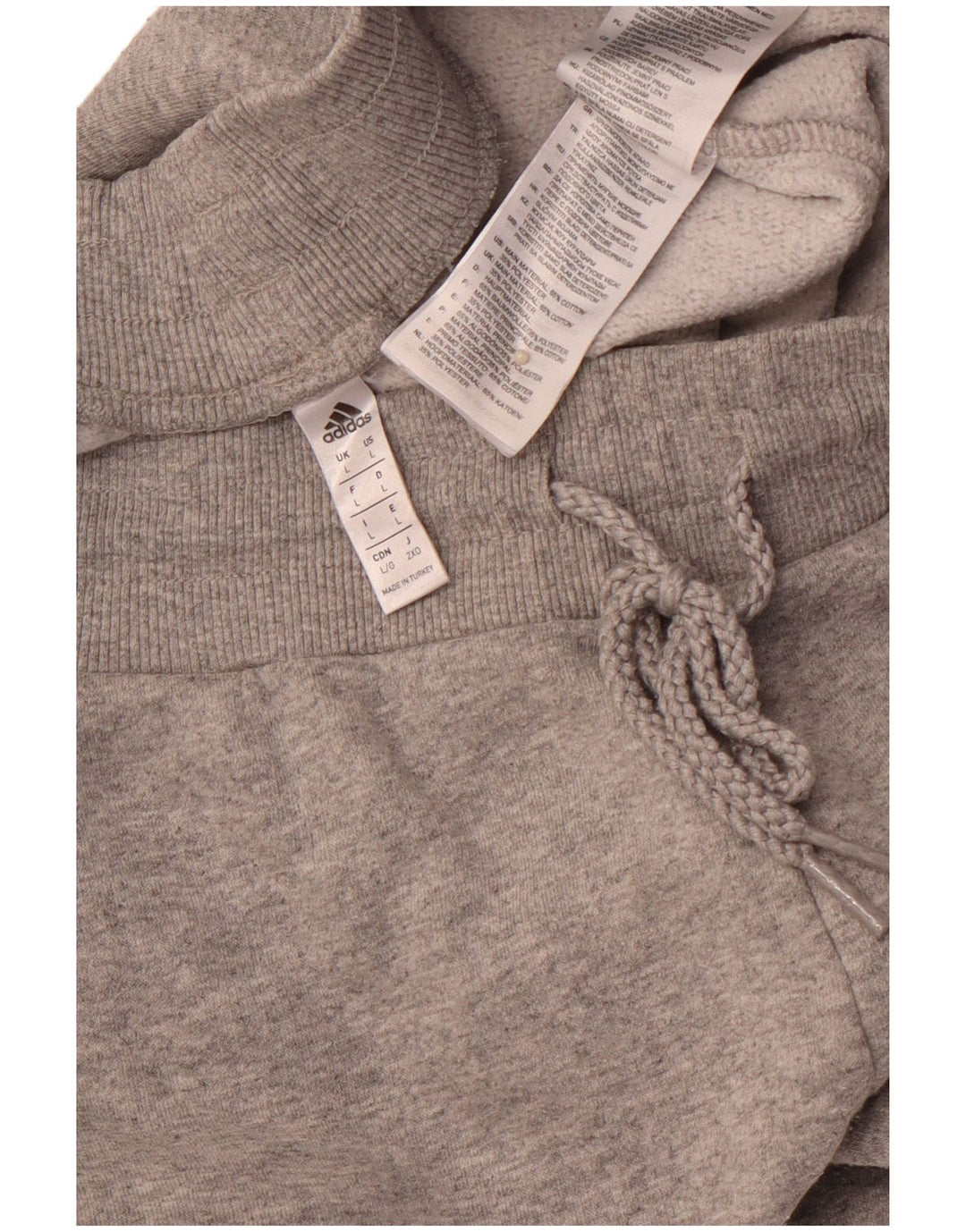 Pantaloni da tuta da uomo ADIDAS Joggers grandi in cotone grigio