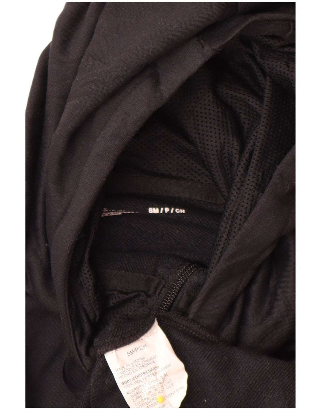 Felpa con cappuccio e zip da uomo Under Armour piccola in poliestere nero