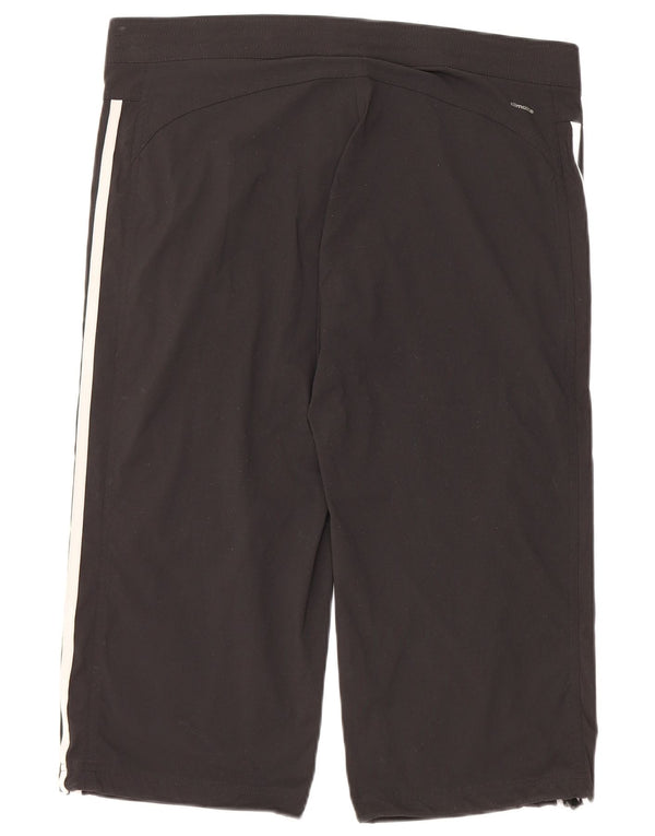 Pantaloncini sportivi ADIDAS Climalite Bermuda da donna UK 14 medio nero in poliammide