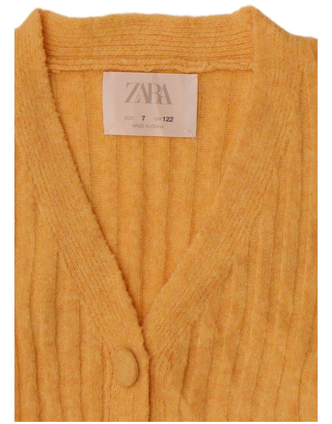Maglione cardigan per ragazze Zara 6-7 anni Giallo