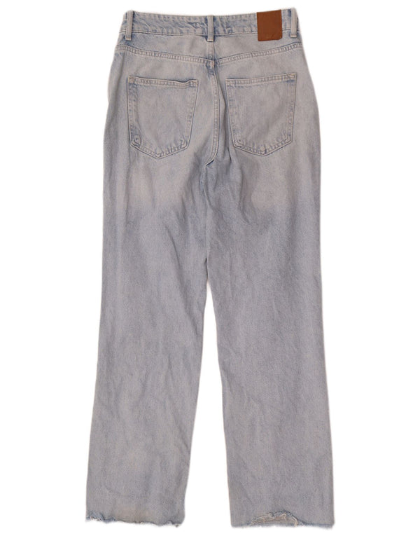Jeans dritti da donna Zara EU 38 Small W28 L29 Cotone blu