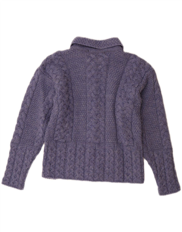 DONEGAL Womens Cardigan Sweater UK 10 Small Blue New Wool