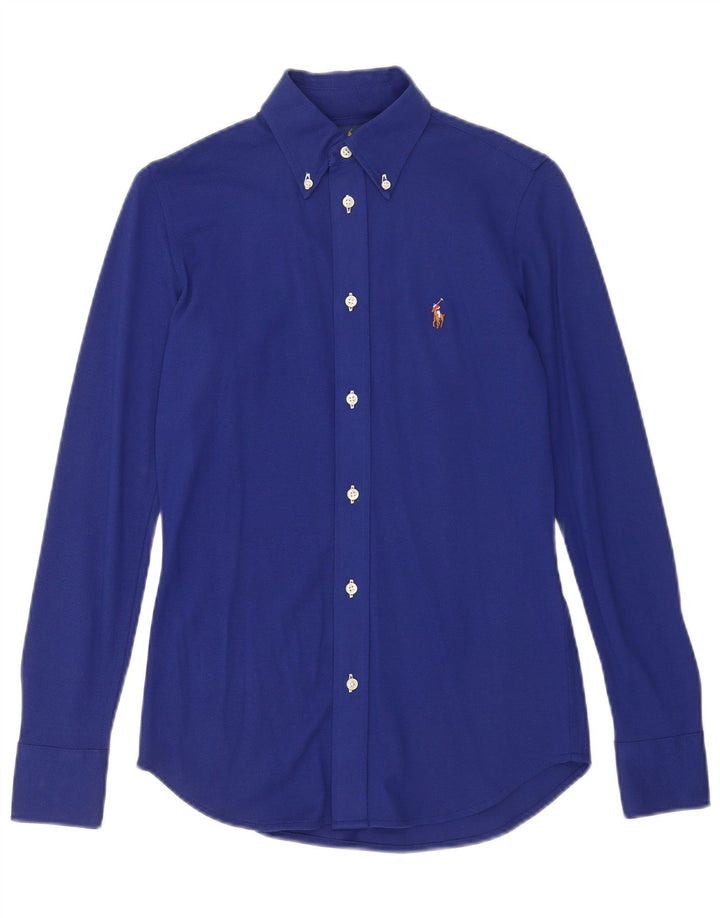 RALPH LAUREN Camicia da uomo XS in cotone blu