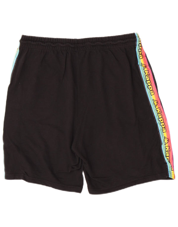 Pantaloncini sportivi grafici da uomo Kappa XL neri a blocchi di colore