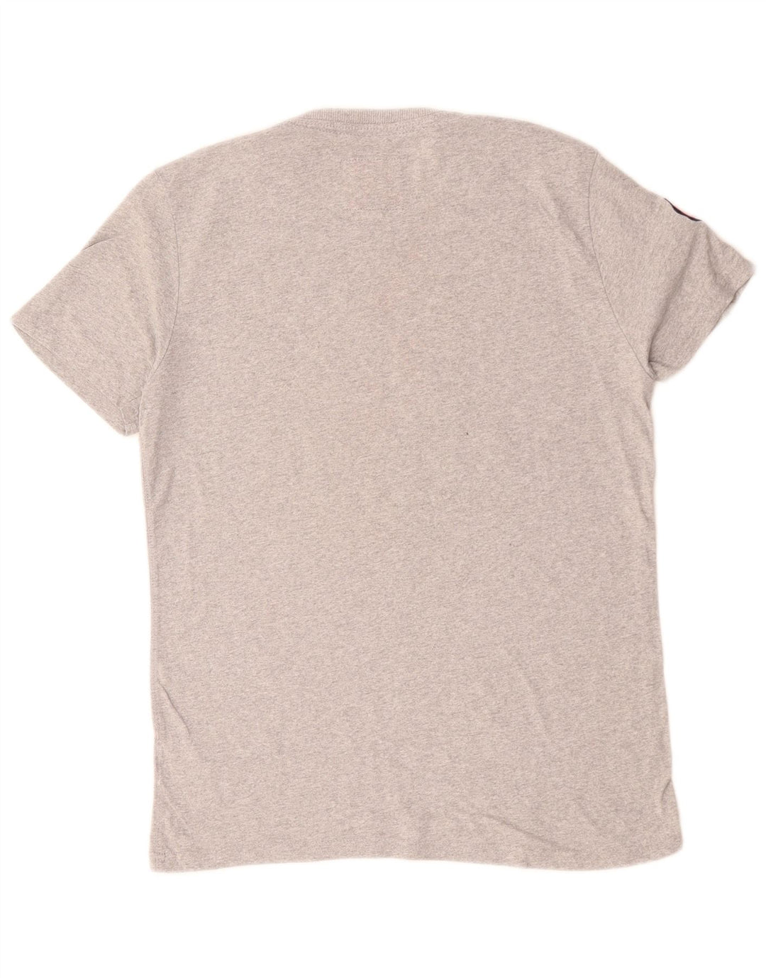 T-shirt grafica da uomo SUPERDRY Top grande in cotone grigio