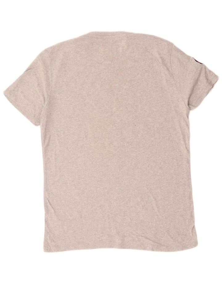 T-shirt grafica da uomo SUPERDRY Top grande in cotone grigio