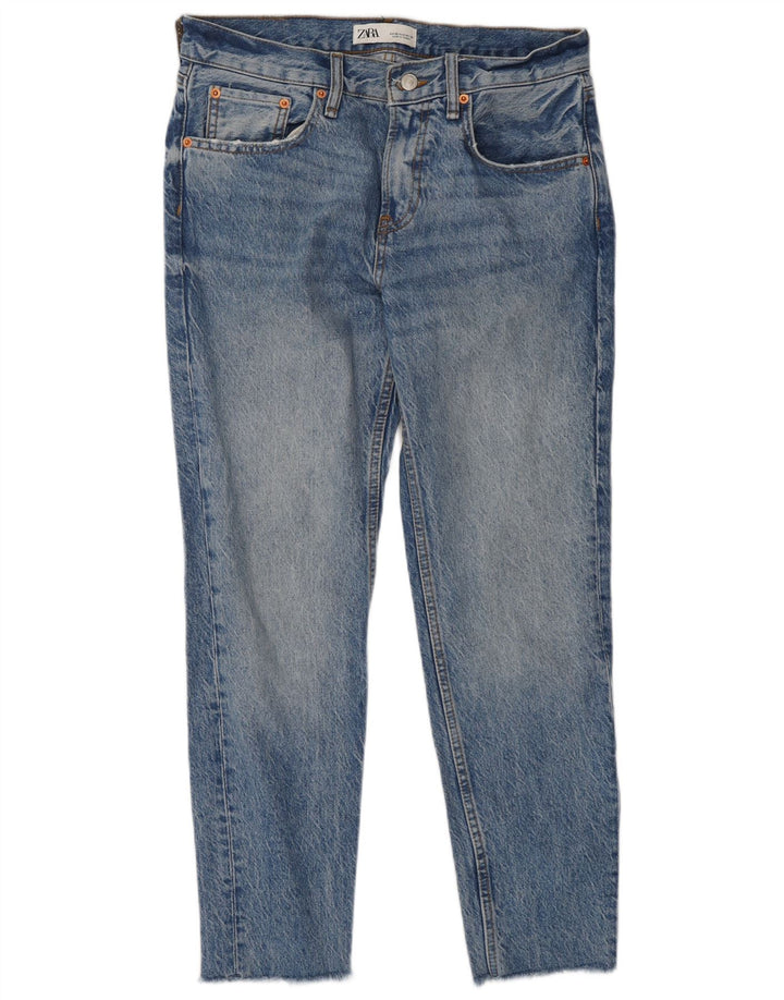 Jeans slim da donna Zara EU 38 Small W28 L28 Cotone blu