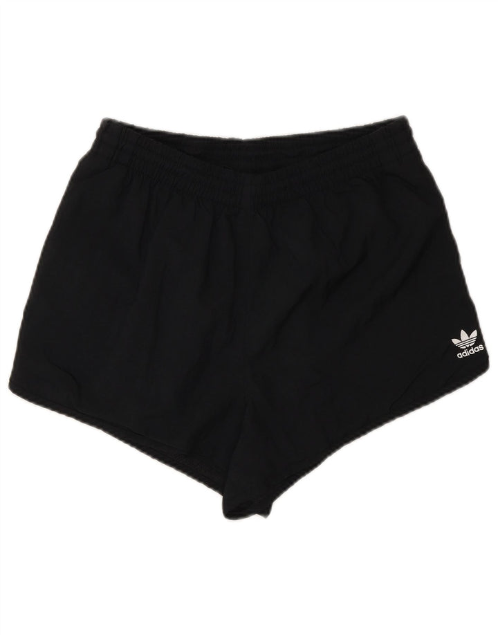 Pantaloncini sportivi Adidas da donna UK 12 medio nero poliestere