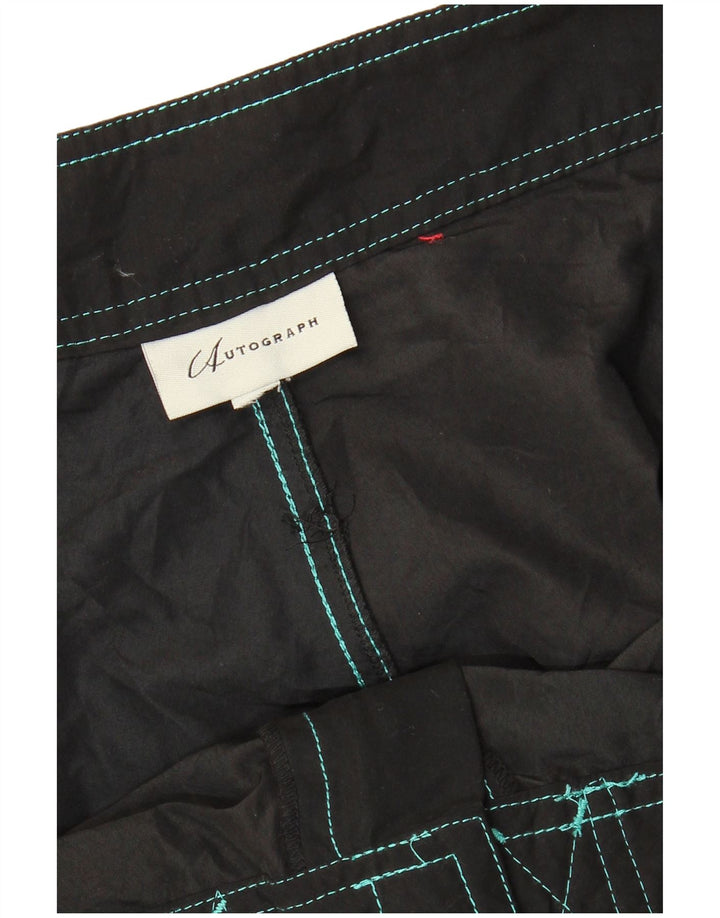 Pantaloncini da bagno con grafica da uomo Autograph XL neri