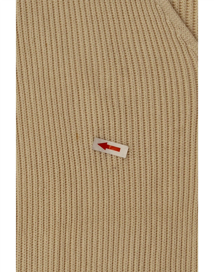 Maglione cardigan oversize da donna Stefanel UK 14 Viscosa beige medio