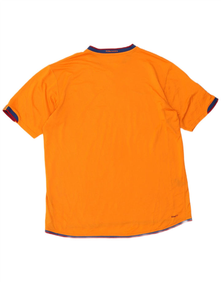 T-shirt grafica da uomo Nike Barcelona Barcelona XL poliestere arancione
