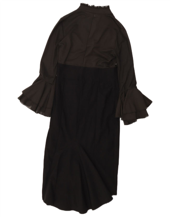 Vestito lungo da donna a maniche lunghe KILLSTAR UK 8 Small Black Colourblock