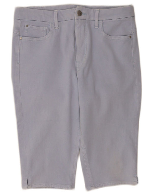 Pantaloncini casual Bermuda da donna Marks & Spencer UK 12 medi W30 cotone blu
