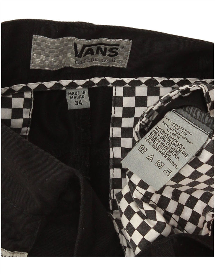 Pantaloncini cargo da uomo Vans W34 Large neri in poliestere