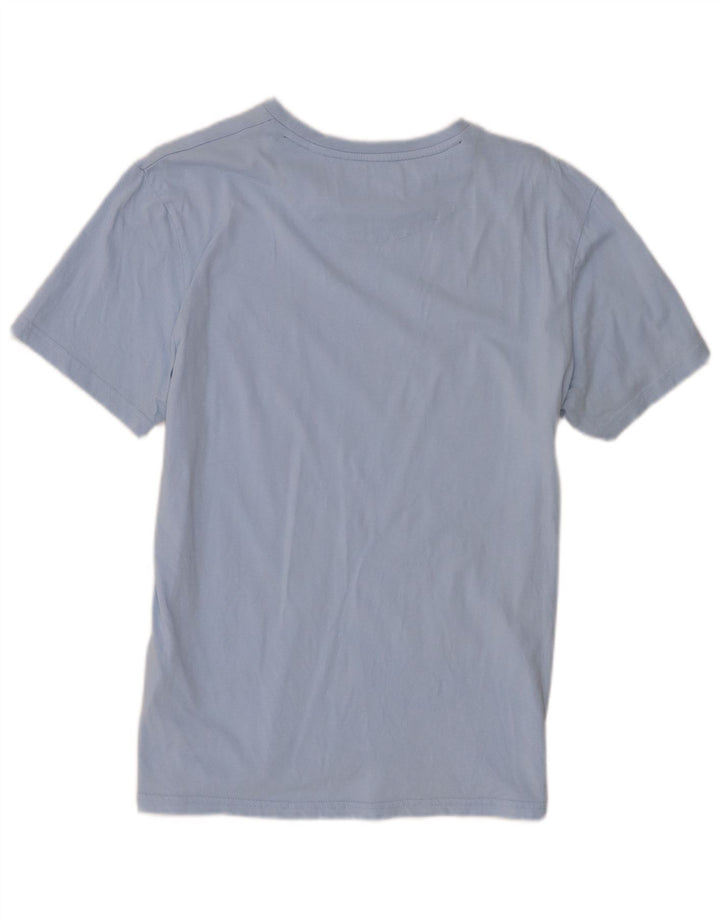T-shirt da uomo Lyle & Scott Top grande in cotone color block blu