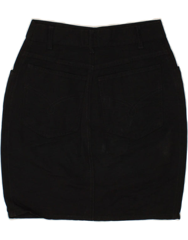 Gonna in denim da donna MOSCHINO W26 piccola in cotone nero
