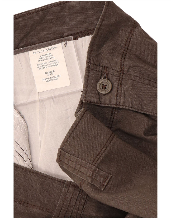 Pantaloni cargo dritti da uomo WRANGLER W42 L32 cotone grigio