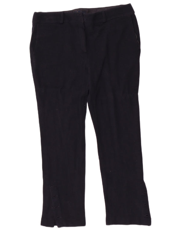 Pantaloni casual dritti da donna Luisa Spagnoli IT 50 XL W34 L27 Blu Navy