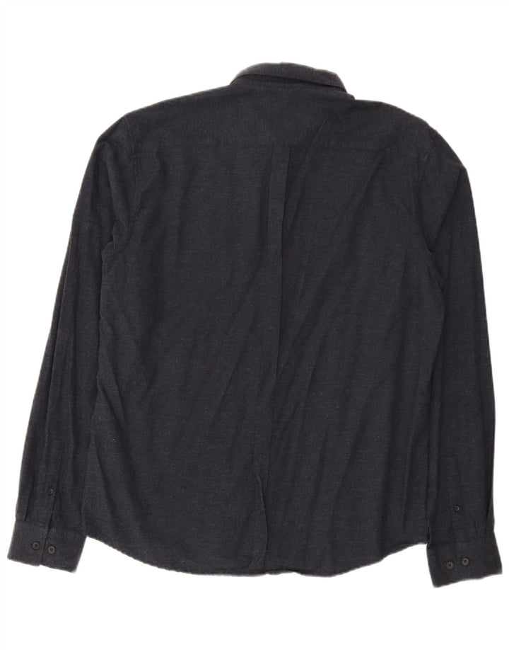 Camicia da uomo Dkny XL in cotone blu navy