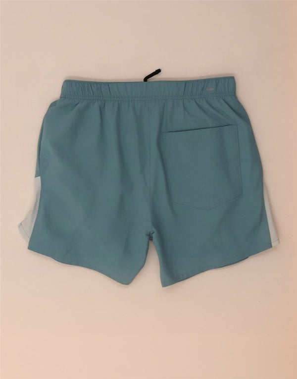 Pantaloncini sportivi Nike da uomo Dri Fit piccoli blu in poliestere color block