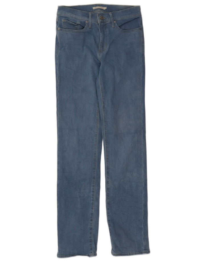 Jeans dritti modellanti da donna 314 Levi's W27 L32 cotone blu