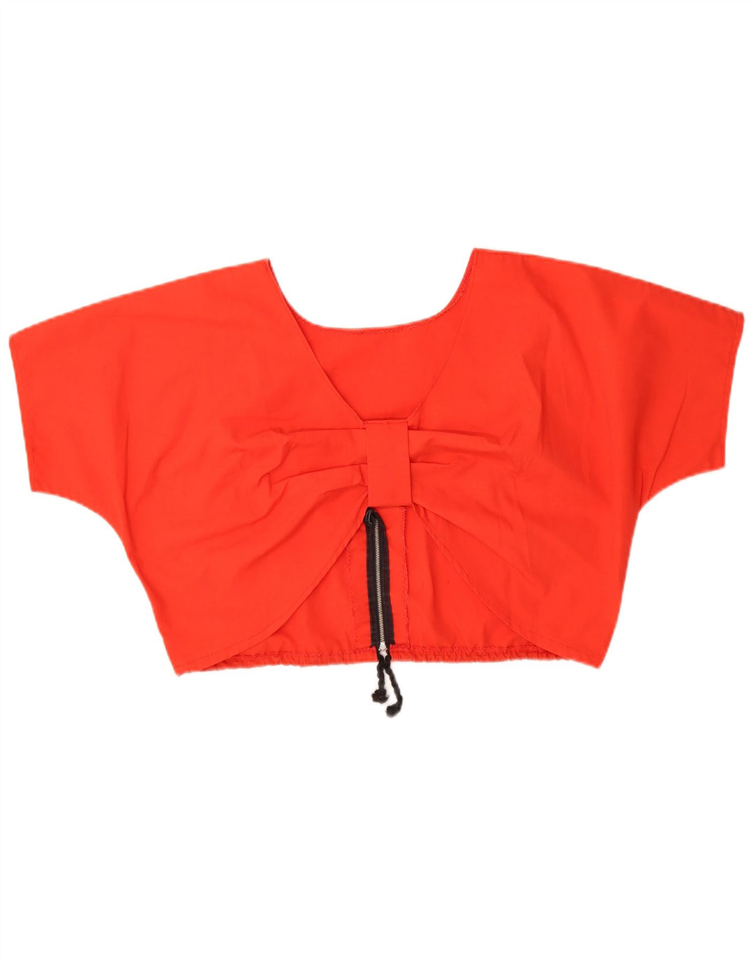 Top camicetta corta da donna VINTAGE UK 16 grande rosso