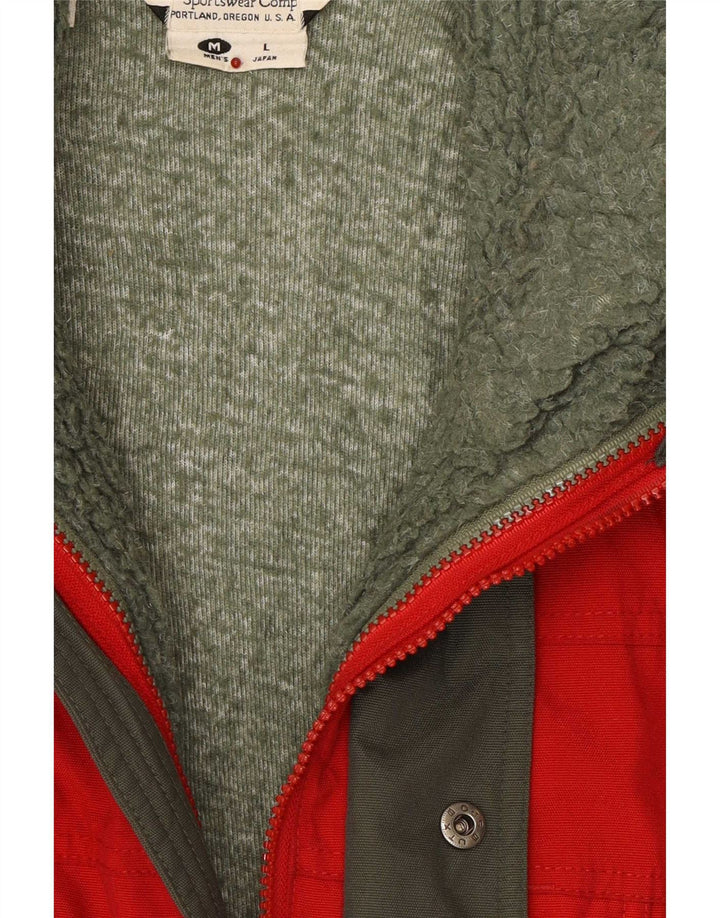 Giacca da sci Columbia da uomo vestibilità ampia UK 38 nylon color block rosso medio