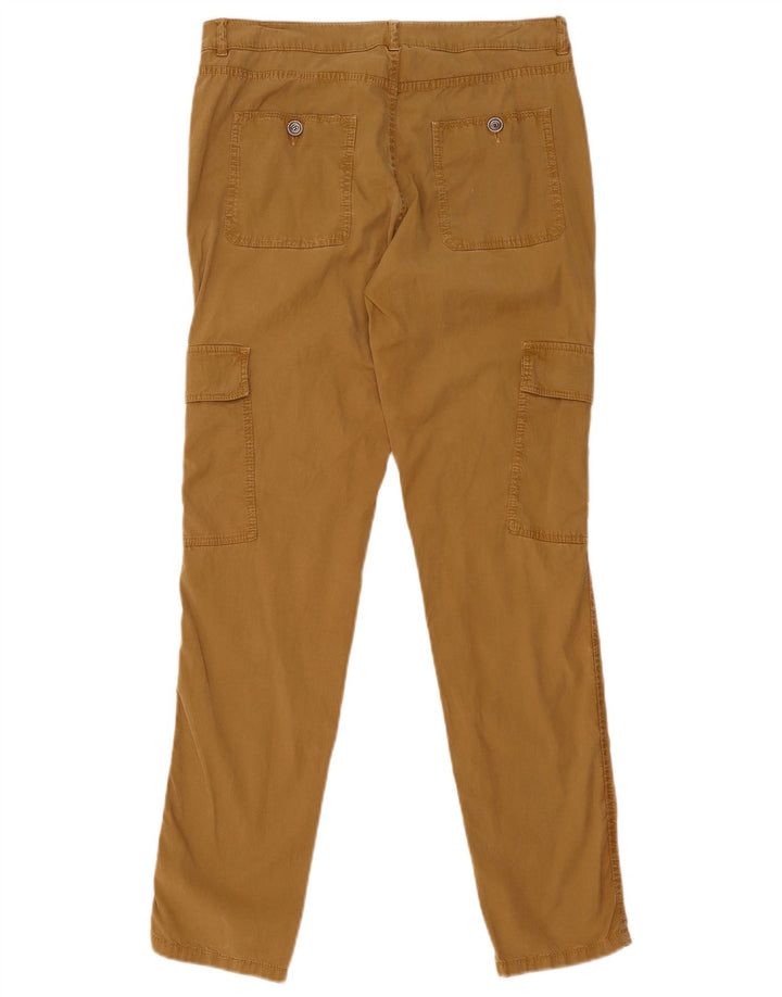 Pantaloni cargo slim da donna Massimo Dutti EU 38 Small W28 L31 Lyocell marrone