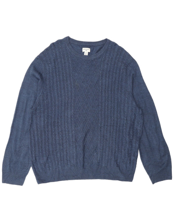 Maglione maglione girocollo da uomo Dockers 2XL acrilico blu navy