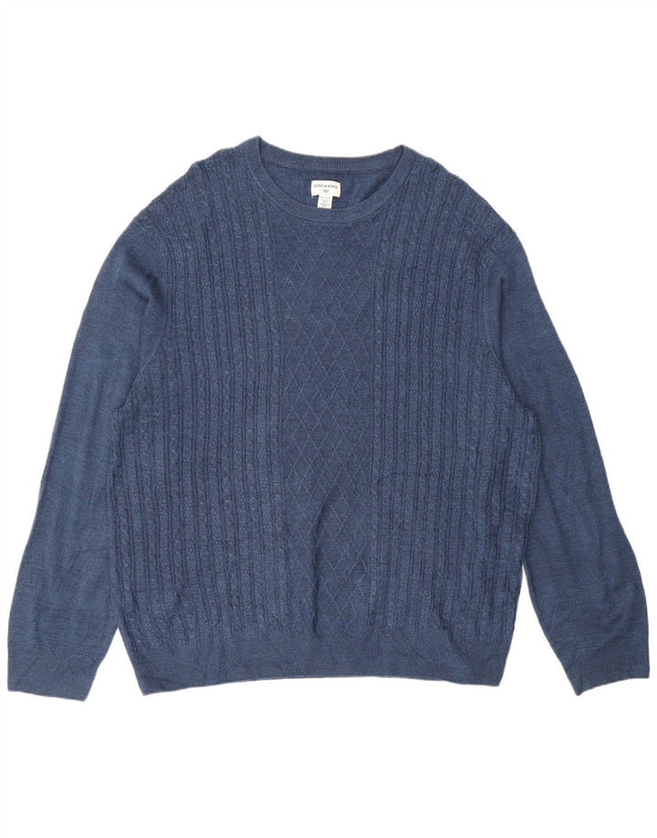 Maglione maglione girocollo da uomo Dockers 2XL acrilico blu navy