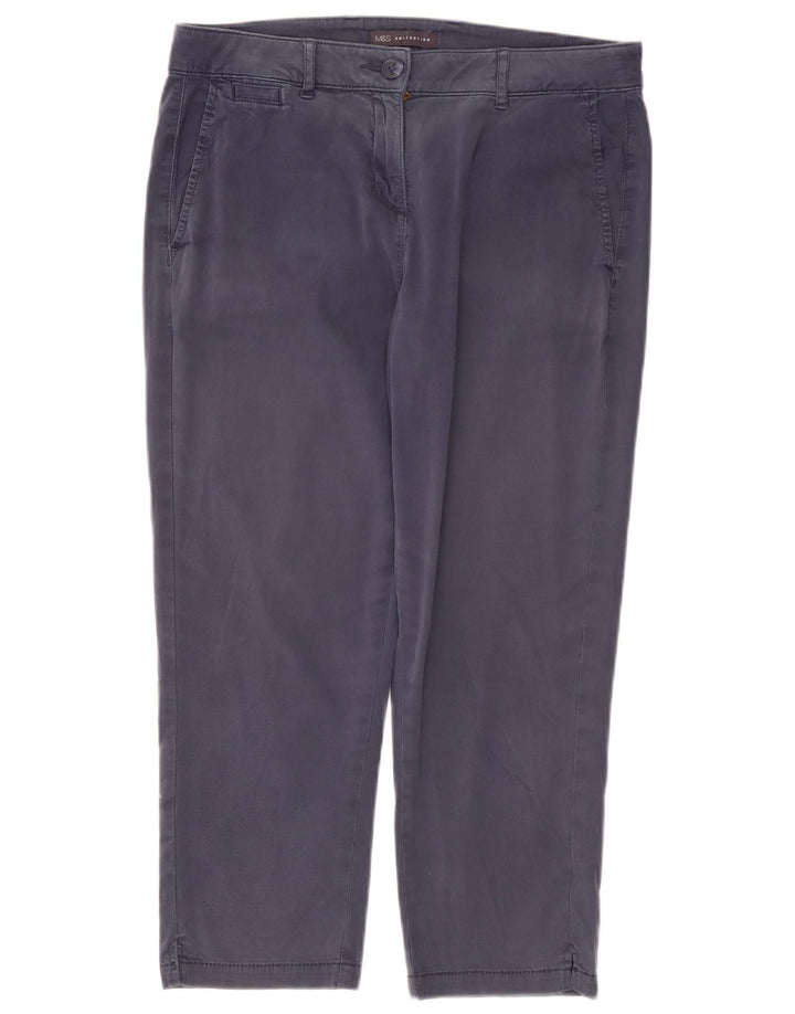 Pantaloni corti da donna Marks & Spencer UK 12 medi W32 L24 Blu navy