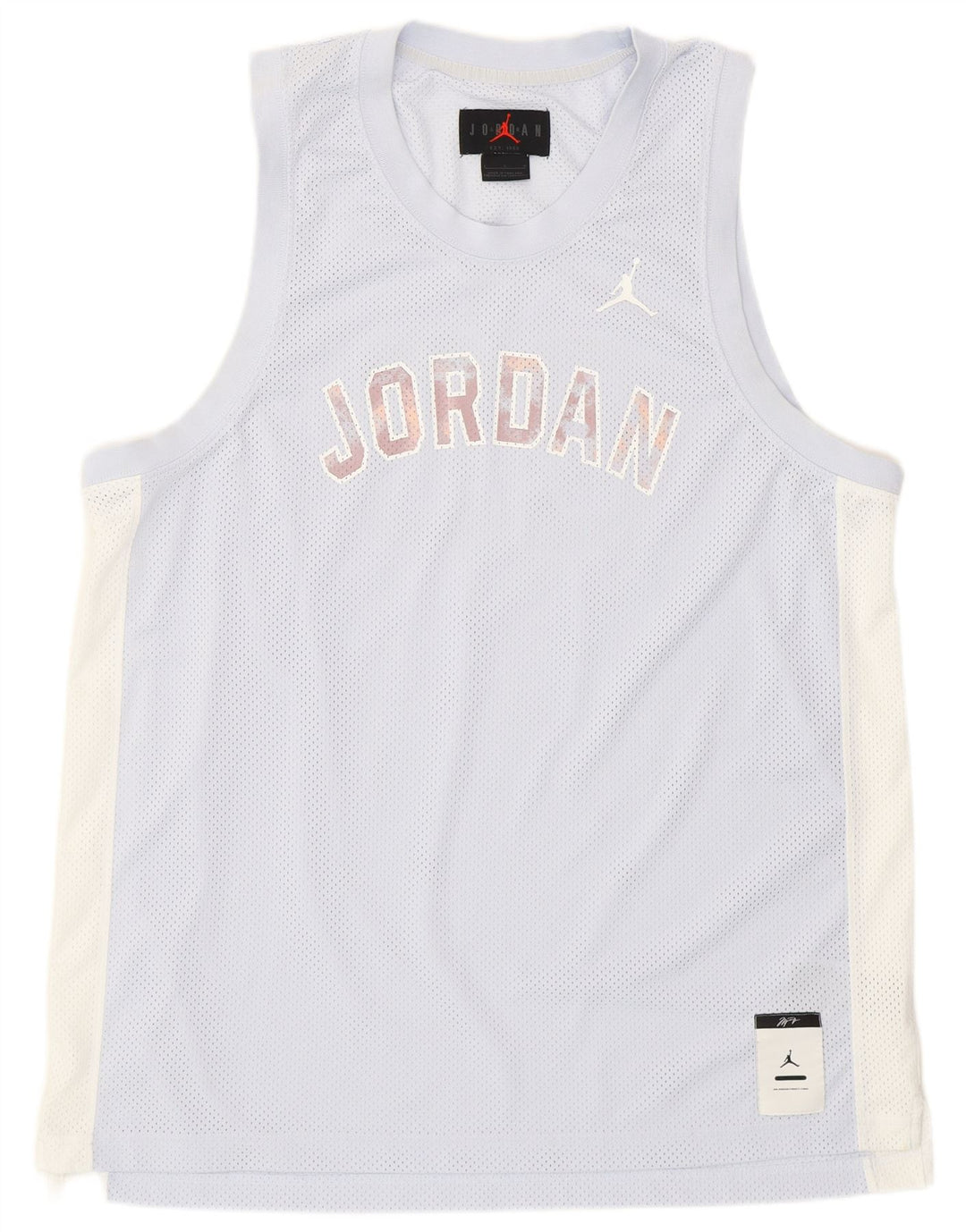 Gilet grafico da uomo Jordan Top grande in poliestere color block blu