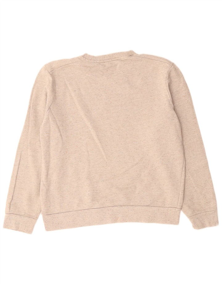 Felpa da donna Cos Jumper UK 14 Cotone screziato beige medio
