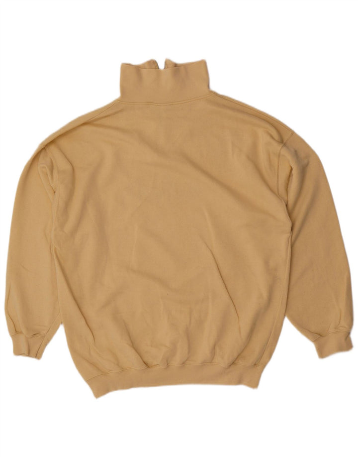 Marc Gibaldi Felpa da golf da uomo con grafica con zip e collo, maglione grande giallo