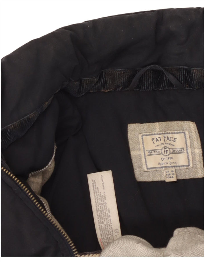 Giacca imbottita da donna Fat Face UK 12 poliestere nero medio