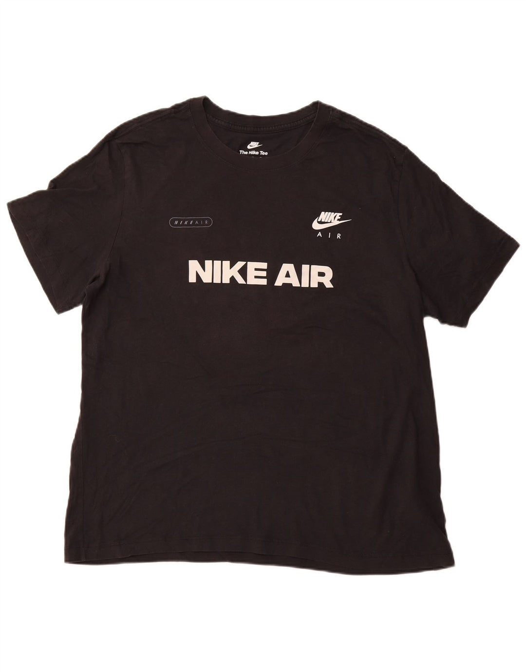T-shirt grafica da uomo NIKE Top XL in cotone nero sportivo