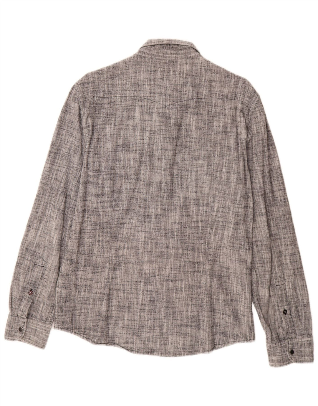 Camicia Lee da uomo slim fit in flanella, cotone chiazzato grigio grande