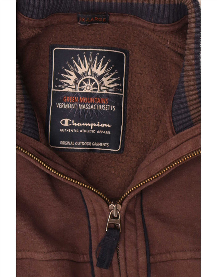 Giacca da tuta da uomo Champion 2XL in cotone marrone