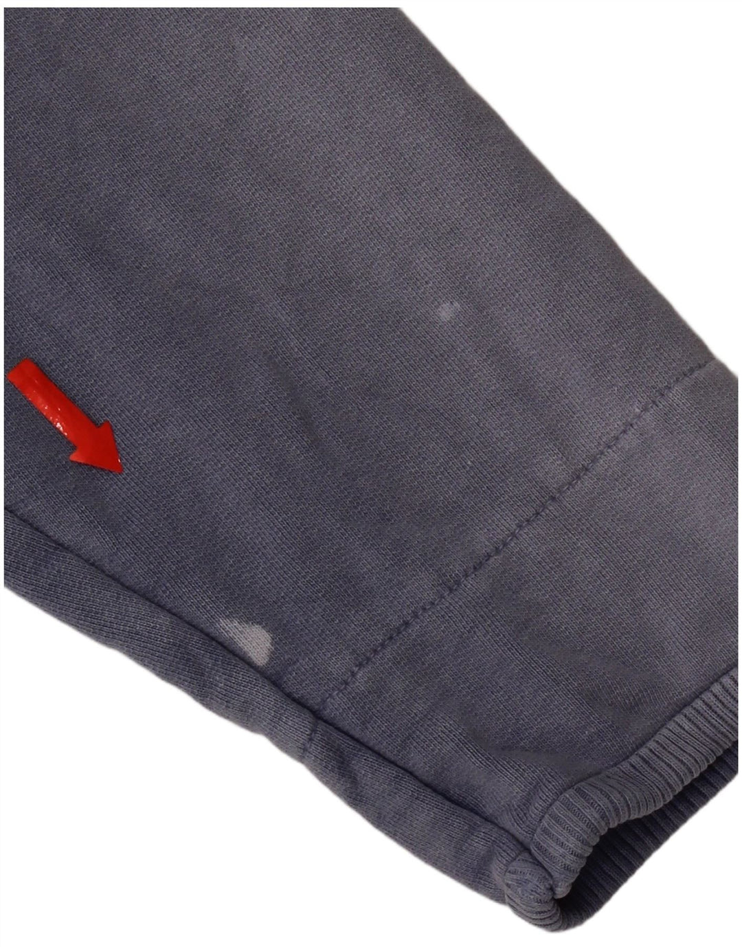 Felpa da uomo con collo con zip Weird Fish, cotone blu medio