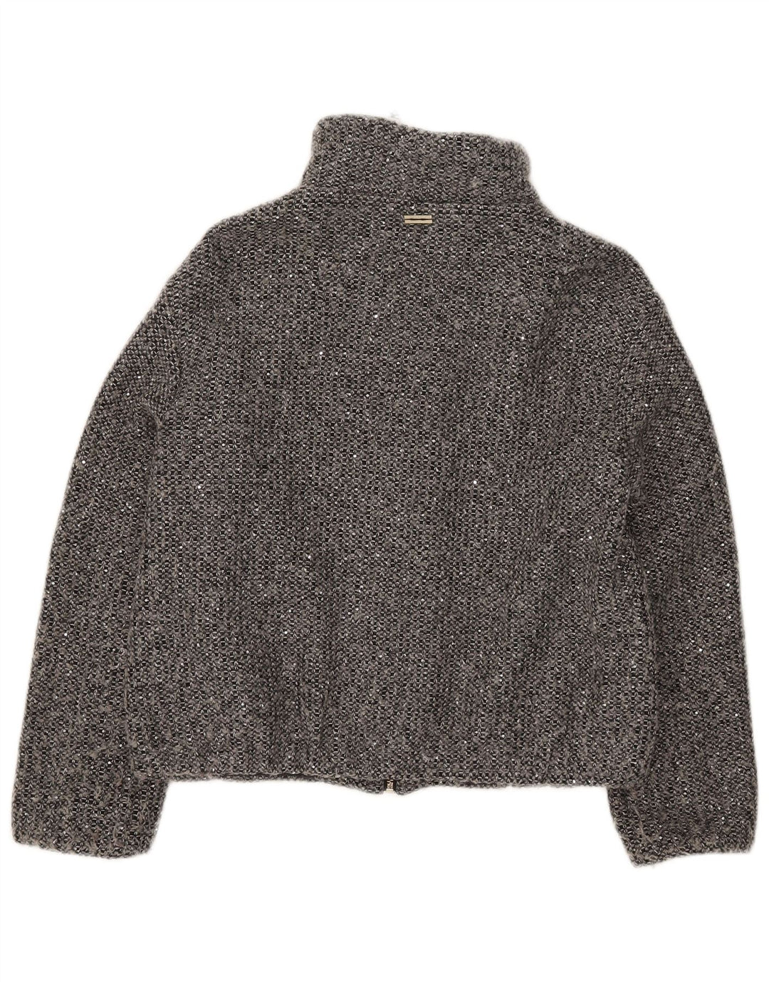 Giubbotto bomber da donna Marella UK 8 piccolo poliestere chiazzato grigio