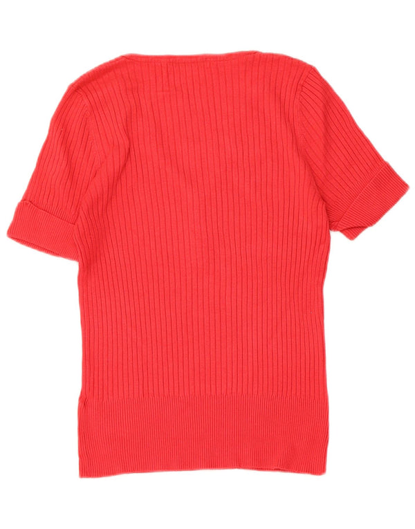T-shirt da donna Marks & Spencer Top UK 14 viscosa rossa media