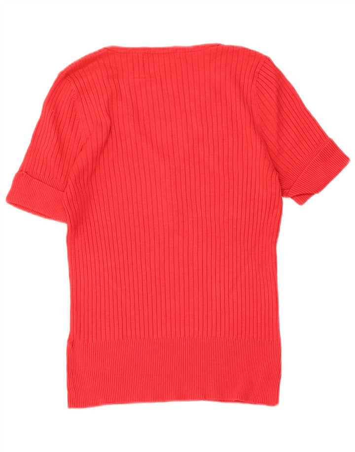T-shirt da donna Marks & Spencer Top UK 14 viscosa rossa media